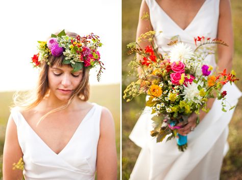 A FLORAL CROWNED QUEEN Wedding Wellies, Bouquet Champetre, Folk Wedding, Wedding Flowers Peonies, Simple Wedding Flowers, Diy Flower Crown, London Bride, Wildflower Wedding, Wedding Flower Arrangements