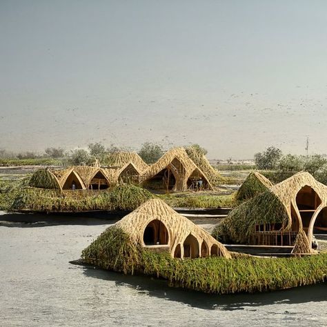 anteform on Instagram: "What does home look like now? The Marshes of Mesopotamia and sustainable academia by Somayyeh Amiri “The wetlands in southern Iraq and southwest Iran are known as the Iraqi Marshes. They were once the largest wetlands ecosystem in Western Eurasia. Historically the area covered 20,000 square kilometers, mainly comprising the Central, Hawizeh, and Hammar Marshes that are all separate but adjacent. The marshes support rich biodiversity and the Marsh Arabs’ unique culture t Asoiaf Dorne, Wetland Architecture, Iraqi Architecture, Nomadic Living, Dam Construction, City Ideas, Unique Culture, Eco City, Mesopotamia