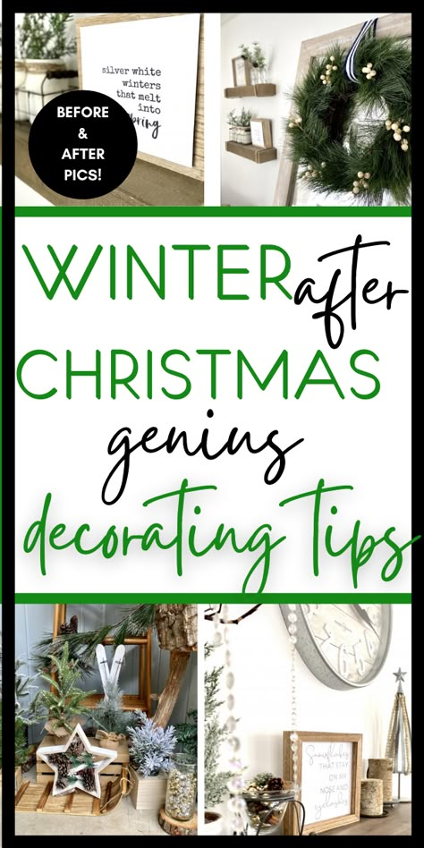 Winter Decorations For Home After Christmas, Cheap Winter Decor, Winter Shelf Styling, Winter Cabin Decor Ideas, January Farmhouse Decor, Decorating With Snowmen For Winter, Winter Themed Home Decor, 2023 Winter Decor Trends, January Kitchen Decor