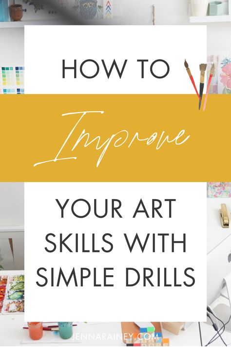 Feel like something is missing in your art? These three foundational art practices will instantly unlock your confidence and improve your art skills long-term. How To Improve Art Skills, How To Improve Painting Skills, How To Improve Sketching Skills, India Ink Art Techniques, Gouache Practice Exercises, Quirky Humor, Watercolor Supplies, Art Retreats, Watercolor Books