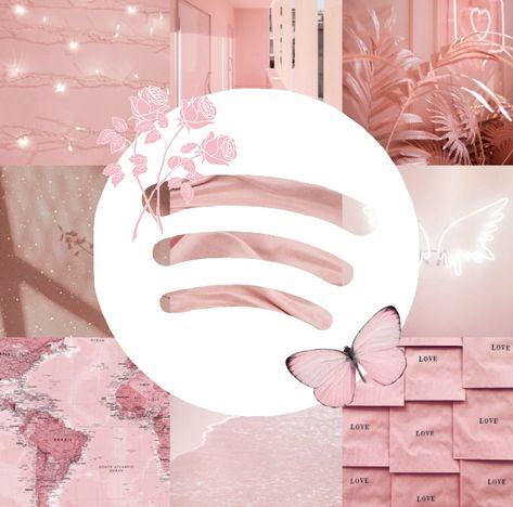 Pastel Pink Spotify Icon, Pink Themed App Icons, Spotify Cute Icon, Widget Icons Aesthetic Iphone, Iphone Widgets Aesthetic Pink, Pastel Pink Icons Aesthetic, Ios App Icon Design Pink, Spotify Icon Pink, Pastel Pink App Icons Aesthetic