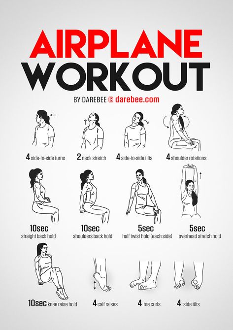 Airplane Workout Airplane Workout, Airplane Exercises, Plane Exercises, Transverse Plane Exercise, Military Workout Plan, Military Exercise Workouts, Office Exercise, Stretching, Chair Exercises