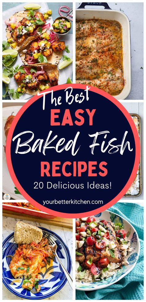 If you are looking for delicious and easy recipes for baked fish, you have come to the right place! We have 20 Brilliant Baked Fish Recipes, including Spinach Stuffed Flounder and Greek Oven Baked Fish, that are sure to tantalize your taste buds. All of these recipes are easy to prepare and guaranteed to wow your family and guests. Follow us for more mouth-watering recipes and meal ideas. Fish In The Oven Recipes, Baked Fish Recipes Oven Flounder, Best Baked Fish Recipes, Oven Fish Recipes, Baked Fish Recipes Oven, Baked Flounder Recipes, Stuffed Fish Recipes, Salt Baked Fish, Easy Baked Fish Recipes