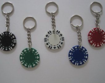 Poker Chip Keychain - Upcycled (Pick your Color) Diy Poker Chips, Poker Chip Crafts, Poker Chips Crafts, Festival Craft Ideas, Board Game Crafts, Chip Ideas, Chip Jewelry, Game Crafts, Creative Upcycling