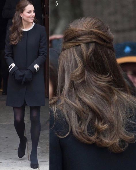 Kate Middleton Half Up Half Down, Kate Middleton Half Up Hair, Princess Kate Hairstyles, Kate Middleton Hair 2023, Old English Hairstyles, Kate Middleton Wedding Hair, Princess Catherine Hair, Princess Kate Hair, Kate Middleton Hair Color