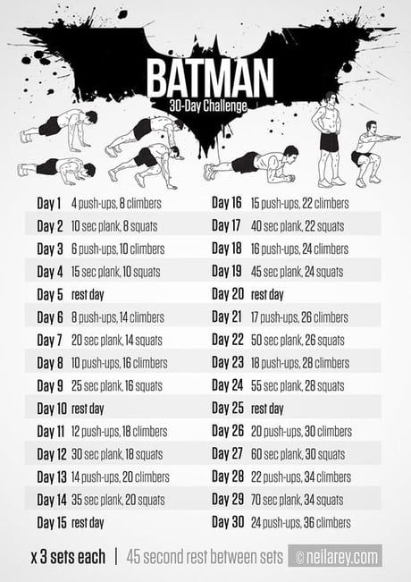 Batman workout challenge - 9GAG Batman Training, Batman Workout, Month Workout Challenge, Superhero Workout, 9gag Funny, I Am Batman, 30 Day Fitness, Workout Plan For Women, Makanan Diet