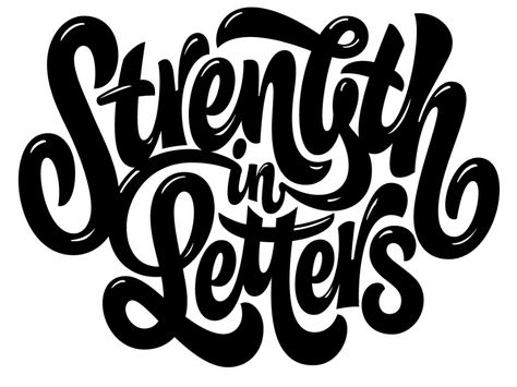 Strength in Letters by Mark Caneso on Dribbble Letters Graffiti, Design Alphabet, Brush Script Fonts, Graffiti Lettering Fonts, Hand Drawn Type, Brush Script, Creative Lettering, Letter I, Graffiti Lettering