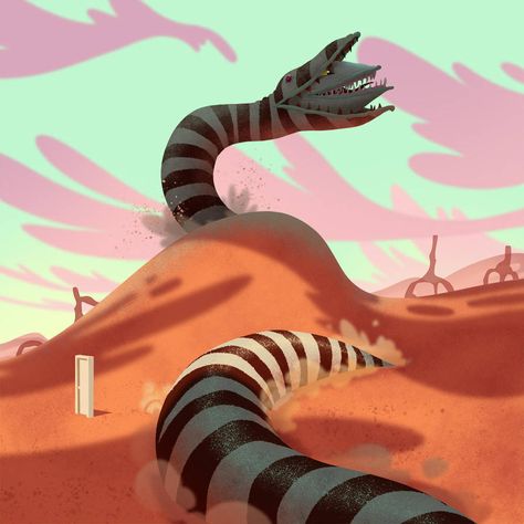 Sandworm by bearmantooth Beetlejuice Stuff, Zero Art, Beatle Juice, Beetlejuice Sandworm, Beetlejuice Movie, Beetlejuice Beetlejuice, Bravest Warriors, Long Shadow, Doll Maker