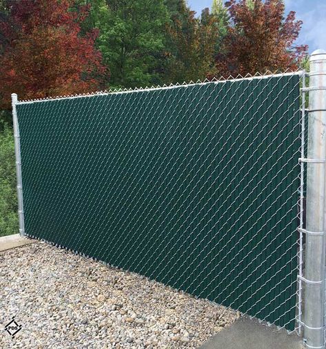 Winged Slat® Privacy Fence Slats | PEXCO Cyclone Fence Privacy Ideas, Slat Privacy Fence, Privacy Slats, Cyclone Fence, School Outside, Driveway Fence, Fence Fabric, Fence Wall Design, Modular Cabins