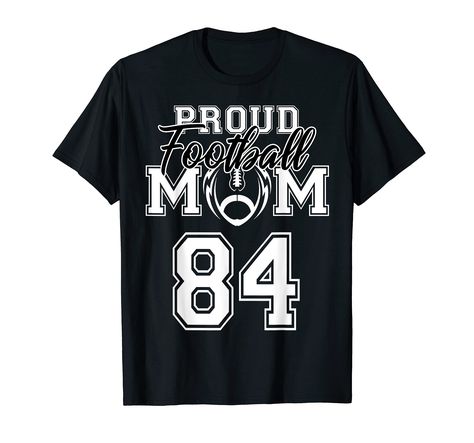 PRICES MAY VARY. Mothers and boy moms can be loud and proud this football season and show their spirit wear at the game. At the tailgate, in the stands, or as an alumni at your old school supporting your son at the game. This custom proud football mom personalized with your favorite player number is the perfect tee for this football season. Support your favorite youth, middle school, high school, college, or professional player. Complete with team spirit colors. Lightweight, Classic fit, Double- Family Football Shirts, Diy Bean Bag Chair, Football Shirt Designs, High School Football, Custom Football, Bag Chair, Spirit Wear, Football Mom, Boy Mom