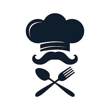 Chef Cap Logo, Chef Hat Illustration, Spoon And Fork Logo, Chef Silhouette, Chef Hat Logo, Knife Logo, Black Chef, Cooking Icon, Catering Logo