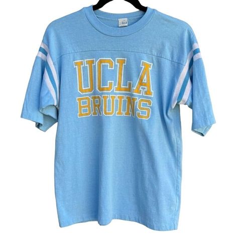 Check out UCLA Bruins Baby Blue Vintage 70s Ringer Retro Football Cotton Style Tee Shirt M, the latest item I added on eBay! #eBay #eBaySeller https://www.ebay.com/itm/364969201417?mkcid=16&mkevt=1&ssspo=P3fgdjoxTQi&ssuid=P3fgdjoxTQi&media=IG&widget_ver=freya&mkrid=711-127632-2357-0&sssrc=4256139&jobId=9ef1a4b9-5a4e-40be-a6e2-e7699a27cf5e #vintageshop #vintagefashion #retro #vintagestyle #oldschool #vintageclothing #streetwear #ucla #uclagrad #uclaalumni #uclabruins #uclafootball #vintage #r... Vintage Tee Shirts, Ucla Bruins, Retro Football, Blue Vintage, Streetwear Outfit, Cotton Style, Vintage Tees, Fashion Tees, Vintage 70s