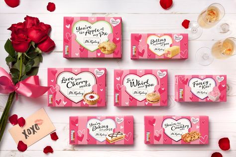 Mr Kipling Valentine’s Day Range on Packaging of the World - Creative Package Design Gallery Valentine Packaging Design, Valentine Packaging, Mr Kipling, Valentines Day Package, Interesting Packaging, Sweet Cups, Custom Desserts, Handmade Packaging, Gift Card Boxes