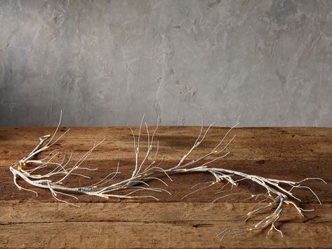 Arhaus Christmas, Country Christmas Decor, Faux Branches, Arhaus Furniture, Christmas Decorating Ideas, Birch Branches, Country Christmas Decorations, Faux Tree, White Birch