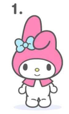 My Melody Drawing Easy, Mymelody Drawing, My Melody Standing, My Melody Drawing, Melody Drawing, May Melody, Hello Kitty Birthday Theme, My Melodi, Drawing Stand