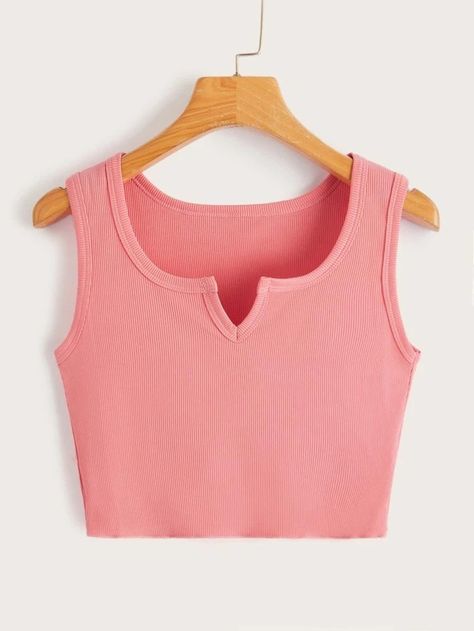 Ribbed Tank Top, Summer Crop Tops, Crop Top Outfits, Ribbed Tank Tops, Ribbed Tank, Women Tops, See It, Pretty Outfits