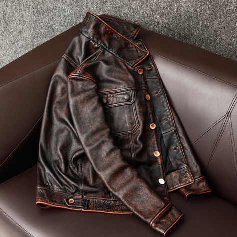 Brown leather jacket outfits