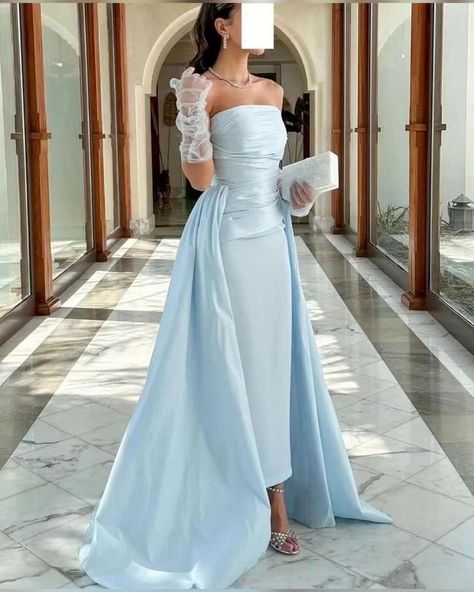 Ankle Length Prom Dress, Mermaid Gown Prom, Red Floor, Formal Occasion Dress, Strapless Evening Dress, Strapless Prom Dresses, Dress With Shawl, Satin Evening Dresses, Dress Royal