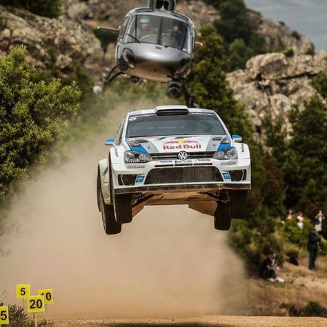 #luftwaffe II #volkswagen #polo #wrc #flatoutovercrest #heli #jump #rally #sardegna #sun #dust #gravel 👍 Rally Raid, Lovely Car, Car Memes, Flying Car, Motorsport Photography, Gt Cars, Rally Racing, Classy Cars, Rallying