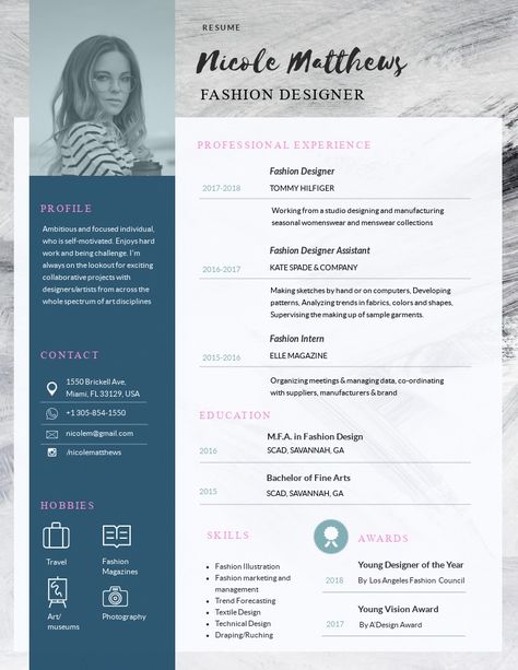 Fashion Designer Resume Template  Visme Fashion Designer Resume, Designer Resume Template, Fashion Resume, Designer Resume, Sample Resume Templates, Case Study Template, Modern Cv Template, Design Resume, Modern Cv