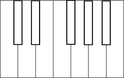 Piano Keys Coloring Sheet clip art - vector clip art online ... Piano Keys Drawing, Piano Chart, Keyboard Template, Piano Drawing, Learn Piano Beginner, Key Template, Learn Piano Notes, Piano Worksheets, Keyboard Lessons