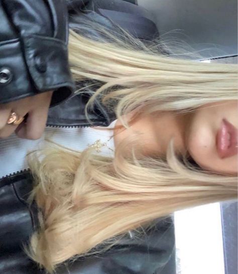 Long Blonde, Long Blonde Hair, Blonde Hair, A Woman, Blonde, Leather, Hair, Black