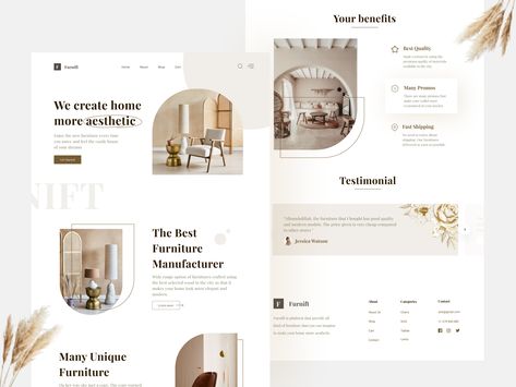 Furniture Website Design, Beautiful Website Design, Ui Ux 디자인, Website Design Inspiration Layout, Modern Website Design, Furniture Website, Interior Design Website, Websites Design, Web Ui Design