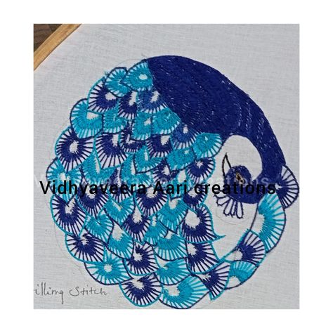 Stripped button hole stitch Stripped Button Hole Stitch Image, Stripped Button Hole Stitch, Button Hole Stitch Design, Button Hole Stitch, Birds Embroidery Designs, Bird Embroidery, Button Hole, Hand Embroidery Design Patterns, Aari Work