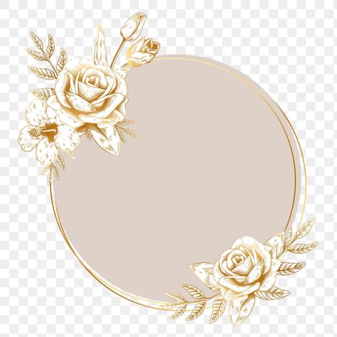 Logo Background Png, Gold Circle Frames, Circle Png, Circle Circle, Flower Frame Png, Wedding Card Frames, Rose Gold Circle, Floral Logo Design, Floral Cards Design