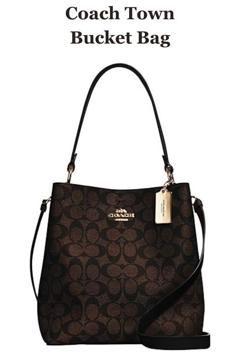 Coach Town Bucket Bag #handbags #brand Coach Town Bucket Bag, Black Clothing, Branded Handbags, Shoes Jewelry, Bucket Bag, Shoe Jewelry, Handbags, Black