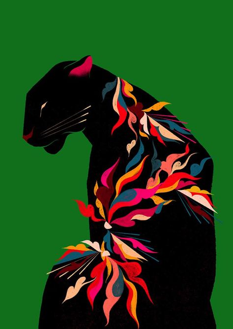 Arte Pin Up, Colossal Art, Art Et Illustration, Art And Illustration, Art Abstrait, Cat Art, Graphic Illustration, Digital Illustration, Animal Art