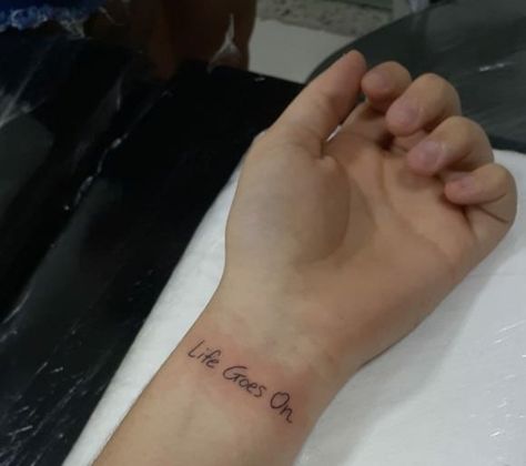 Edm Tattoo, Life Goes On Tattoo, On Tattoo, I Love Bts, Life Goes On, Piercing Tattoo, Tattoo Inspo, Life Tattoos, I Tattoo