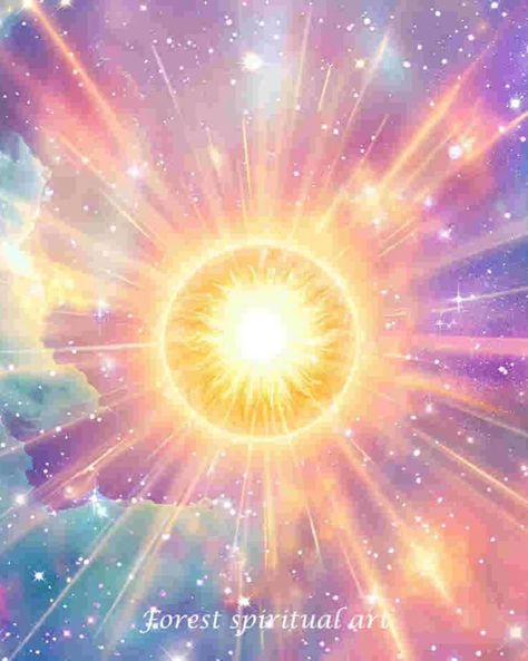 Universe Central Sun☀️｜original spiritual artwork 🧚🏻original AI art combine with spirituality 👉commercial use unavailable #healingart #spiritualart #spiritualawakenings #spiritualhealing #arthealing #aiartist Sunshine Energy, Healing Artwork, Sunshine Wallpaper, Sun Energy, Pranic Healing, Spiritual Wallpaper, Spiritual Artwork, Celestial Art, Good Energy