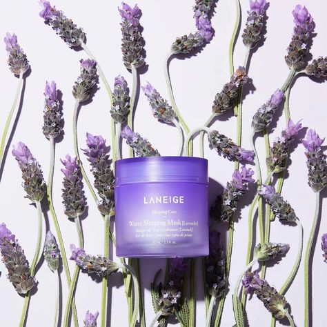 Water Sleeping Mask, Laneige Water Sleeping Mask, Lavender Water, Mask Images, Mask Fashion, Trendy Face Masks, Overnight Mask, Cleansing Face, Face Mask Fashion