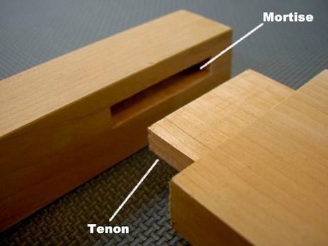 how-to-make-a-mortise-and-tenon-joint Types Of Wood Joints, Mission Furniture, Wood Joints, Woodworking Joints, Wood Joinery, Into The Woods, Custom Woodworking, Woodworking Tips, Mortise And Tenon