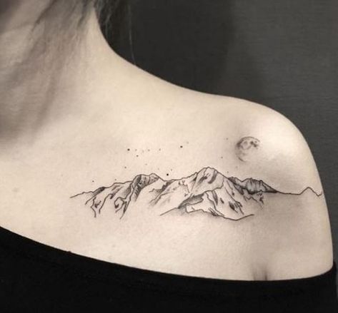 Landscape Tattoo, Intricate Tattoo, Geniale Tattoos, Mountain Tattoo, Henna Tattoo Designs, Nature Tattoos, Design Geometric, Skin Art, Piercing Tattoo