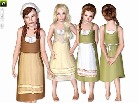 Farm Dress Found in TSR Category 'Sims 3 Female Clothing' Sims 3 Cc Sims Resource, Sims 3 Victorian Cc, Sims 3 Historical Cc, Sims4 Cc Medieval, Sims 3 Medieval Cc, Sims 4 Farm Cc, Sims 3 Clothing, Sims 3 Cc Finds, Sims Medieval