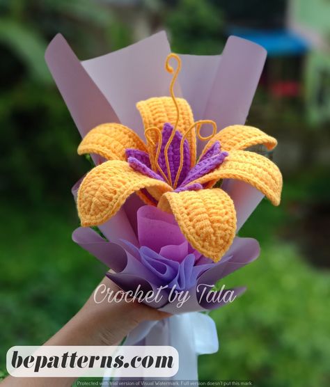 Free Crochet Patterns | Fun & Easy Projects | Crazy Ideas Rapunzel Flower Crochet Pattern, Tangled Flower Bouquet, Crochet Rapunzel Flower, Rapunzel Flower Crochet, Rapunzel Crochet Bouquet, Tangled Flower Diy, Crochet Tangled Flower, Tangled Crochet Bouquet, Tangled Rapunzel Flower