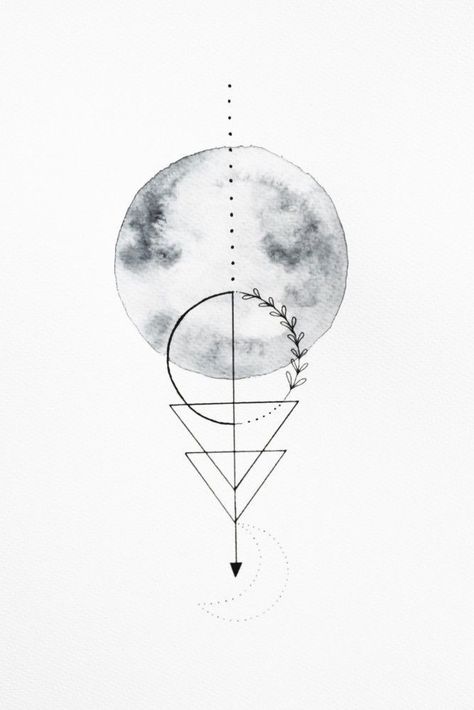 Geometric Moon, Wallpaper Iphone Boho, Boho Moon, Boho Wallpaper, Moon Poster, Trendy Wallpaper, Nature Tattoos, Tattoo Pattern, Moon Art