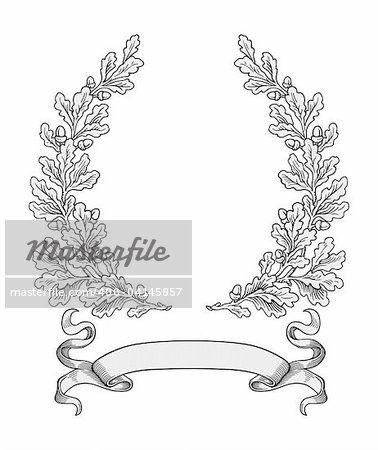 Oak wreath vector Oak Wreath, Wreath Vector, Leaf Frame, Vintage Logos, Oak Leaf, Vintage Logo, Stock Vector, Wreath, Royalty Free