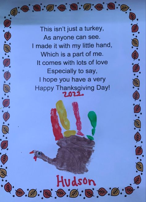 Thanksgiving Craft Gifts For Parents, Thanksgiving Gifts From Kids To Parents, Thanksgiving Gifts For Parents, Thanksgiving Toddler, Turkey Handprint, Preschool Crafts Fall, Thanksgiving Messages, November Crafts, Crafts Fall