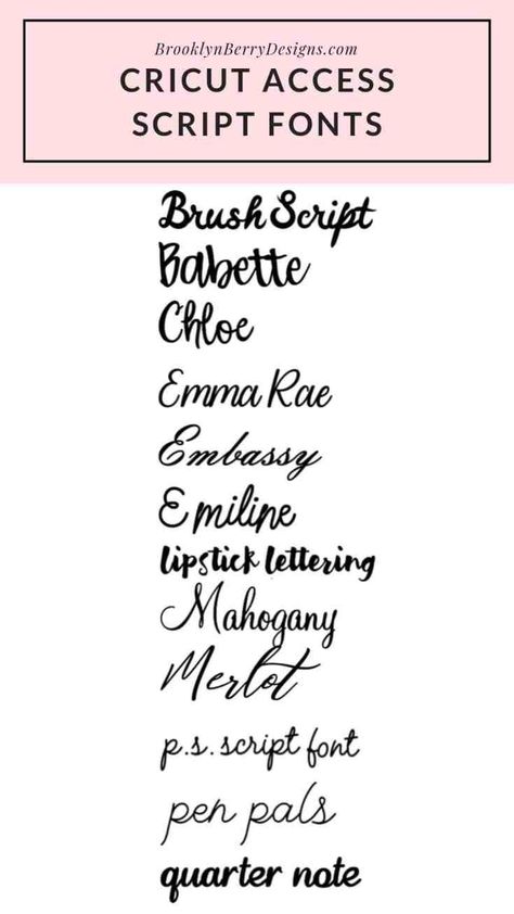 Stop wasting time scrolling through fonts - download the best Cricut Access fonts - free cheat sheets and keep it near your Cricut machine! Cricut Access Fonts, Best Cursive Fonts, Free Fonts For Cricut, Vinyle Cricut, Cricut Hacks, Cricut Access, Cricut Supplies, Writing Fonts, Nagellack Trends