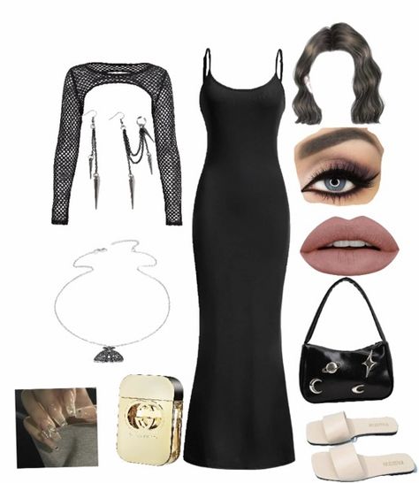 Black Slytherin Aesthetic, Slytherin Party Outfit, Slytherin Aesthetic Outfit, Slytherin Inspired Outfits, Slytherin Party, Slytherin Dress, Slytherin Outfit, Marauders Dr, Hogwarts Outfits