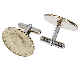 These Italian coin cuff links add a refined polish to any outfit--so suit up and don't be afraid to stand out. From Steel by Design® Jewelry. Coin Design, Suit Up, Don't Be Afraid, Design Jewelry, Logo Ideas, Cuff Links, Be Afraid, Cufflinks, Jewelry Accessories