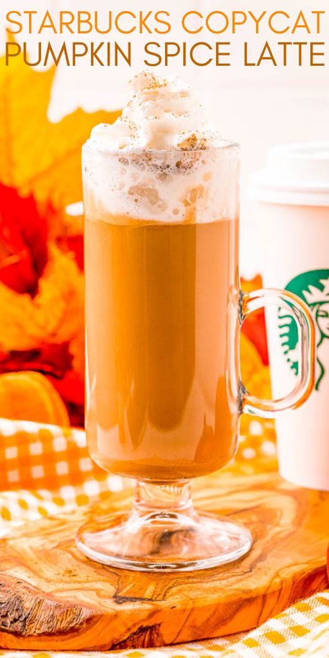 Copycat Pumpkin Spice Latte - Averie Cooks Copycat Pumpkin Spice Latte, Copycat Starbucks Pumpkin Spice Latte, Pumpkin Pie Syrup, Iced Pumpkin Spice Latte, Pumpkin Spice Latte Recipe, Starbucks Pumpkin Spice Latte, Pumpkin Syrup, Starbucks Pumpkin Spice, Pumpkin Spiced Latte Recipe