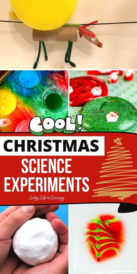 Christmas Themed Science Experiments, Christmas Steam Activities For Kids, December Science Experiments For Kids, Christmas Science For Kids, Making Christmas Magical For Kids, Christmas Preschool Science, Christmas Crafts For 3rd Graders, Christmas Activities With Kids, Christmas Stem Activities For Kids