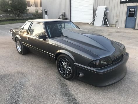 #ForSale: Foxbody Mustang Drag Car for sale. 358ci Engine. Ford Racing Block. Engine originally from Rick Crawford's Nascar Craftsman Truck, it was completely gone through, freshened and set up for nitrous. Mustang Drag Cars, Fox Body Mustang Drag Car, Drag Cars For Sale, Mustang Race Car, Notchback Mustang, Drag Truck, Car Mustang, Foxbody Mustang, Mustang Engine