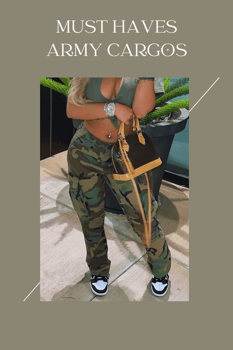 #Cargos #Plussize #armypants Cargo Camo Pants, Plus Size Cargo, Army Pants, Sweatpants With Pockets, Camo Cargo Pants, Camouflage Print, Camo Pants, Slim Waist, High Waisted Pants