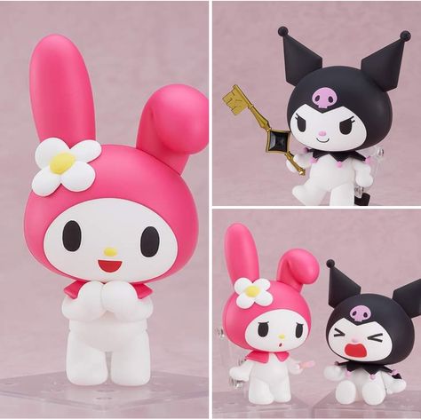 From "Onegai My Melody" comes Nendoroids of My Melody and Kuromi! Both Nendoroids come with a variety of face plates and optional parts for creating your favorite scenes from the series in Nendoroid form! Preorder: https://s.goodsmile.link/a1V My Melody Nendoroid, Kuromi Nendoroid, My Melody Clay Art, Kuromi Clay Art, My Melody Clay, Onegai My Melody, My Melody And Kuromi, Melody And Kuromi, Disney Movie Art