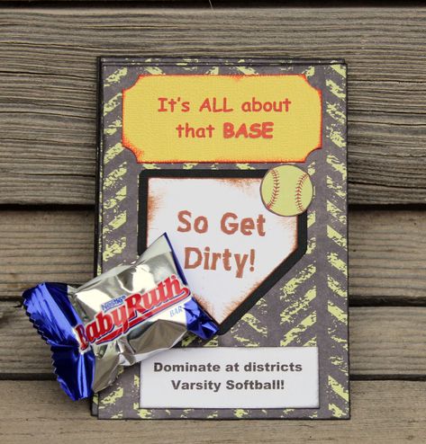 Softball Goodie Bags, Softball Decor, Locker Room Decorations, Softball Decorations, Softball Posters, Softball Memes, Softball Photography, Softball Cheers, Softball Workouts